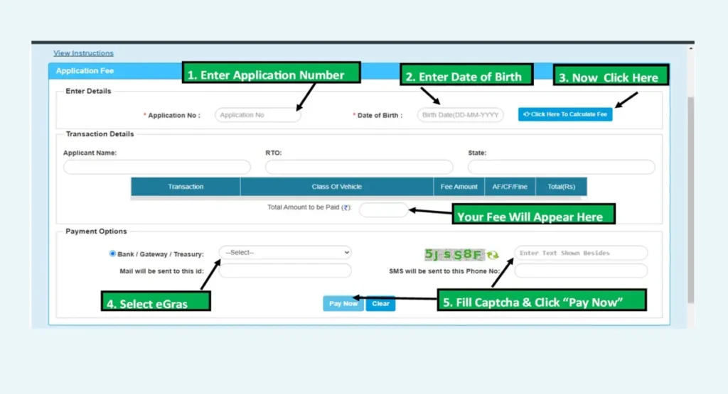 How To make driving licence in India in 2025-parivahan-portal-fee-payment